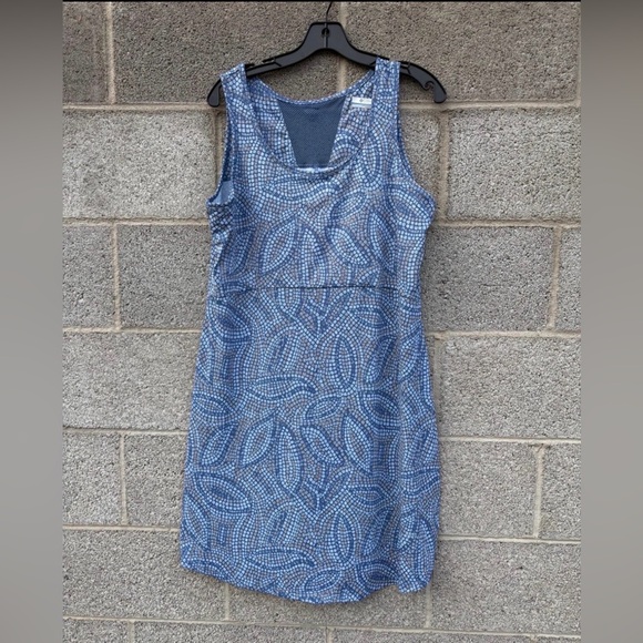 Columbia Dresses & Skirts - Columbia PFG Women's XL Midway Bay Active Tank Mini Dress Blues Cooling Vacation